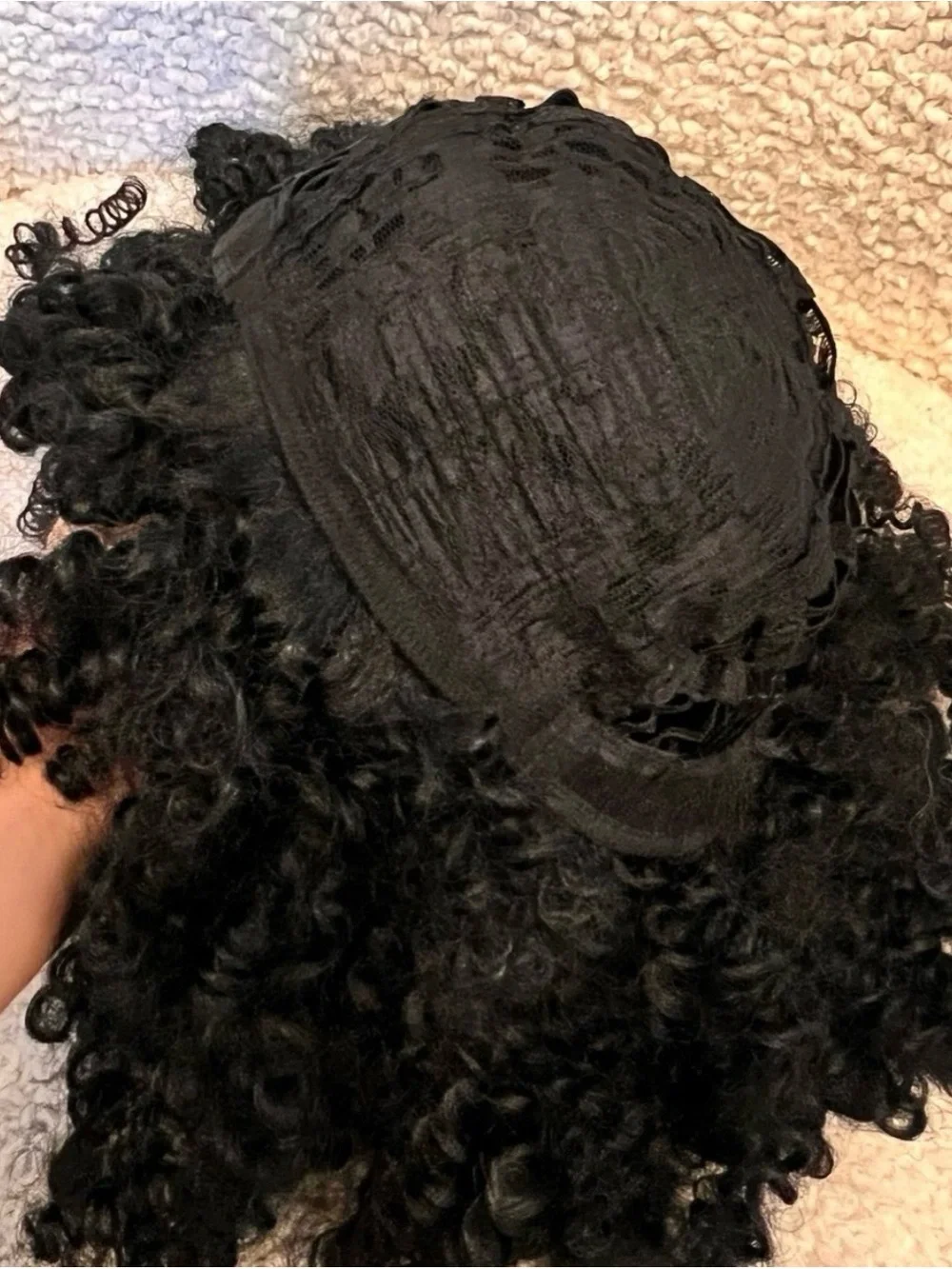 Black Curly Synthetic Afro Wig